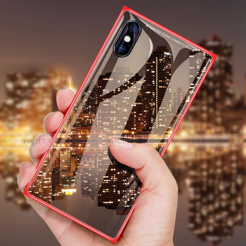 Custodia Plastica Rigida Laterale Cover Opaca Fronte e Retro 360 Gradi per Apple iPhone Xs Max