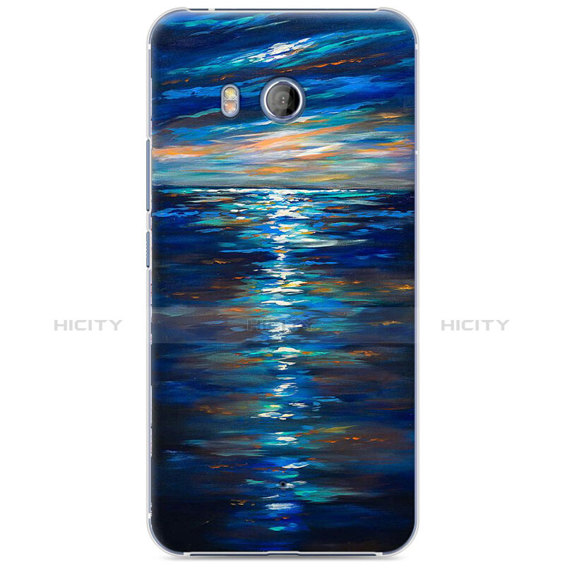 Custodia Plastica Rigida Oceano per HTC U11 Blu