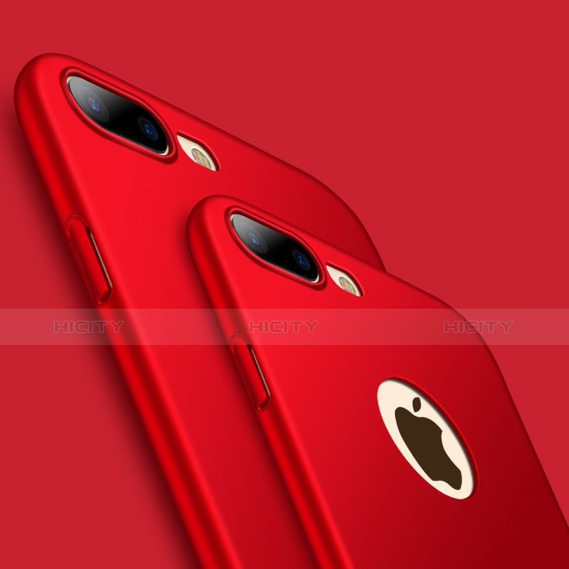 Custodia Plastica Rigida Opaca C01 per Apple iPhone 8 Plus Rosso
