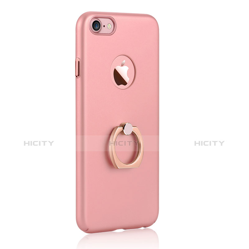 Custodia Plastica Rigida Opaca con Anello Supporto A01 per Apple iPhone 8 Rosa