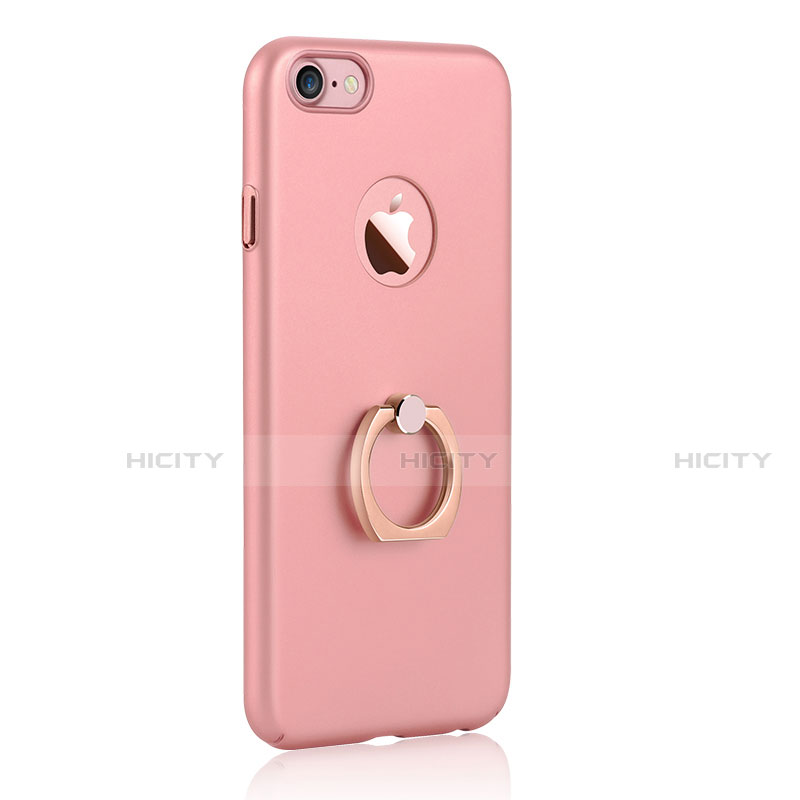 Custodia Plastica Rigida Opaca con Anello Supporto A01 per Apple iPhone SE3 2022 Rosa