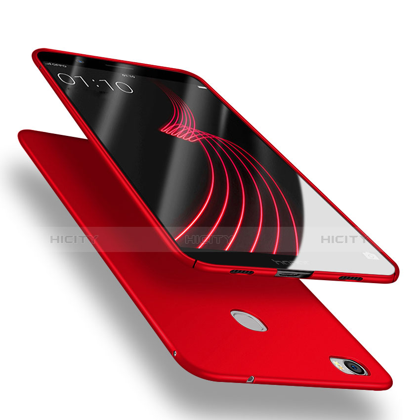 Custodia Plastica Rigida Opaca con Anello Supporto A02 per Huawei Honor Note 8 Rosso