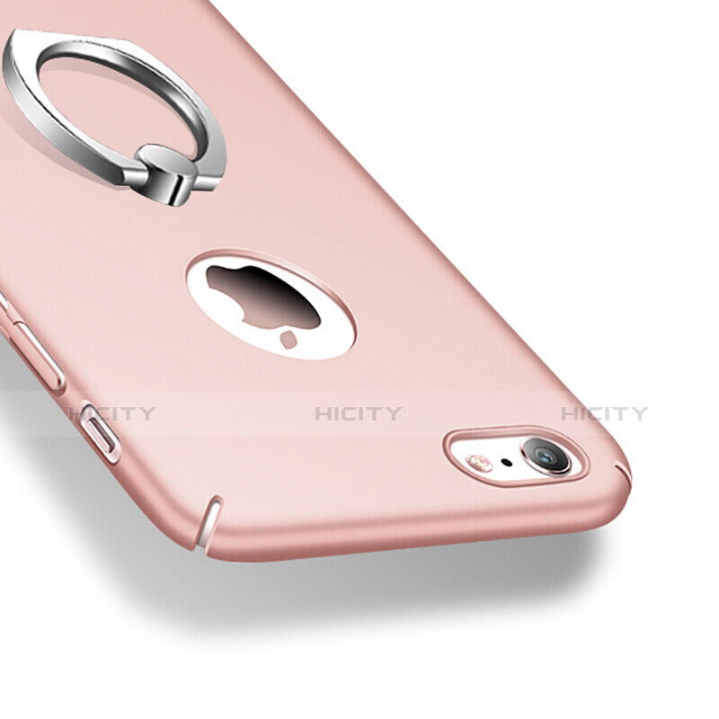 Custodia Plastica Rigida Opaca con Anello Supporto per Apple iPhone 6S Rosa