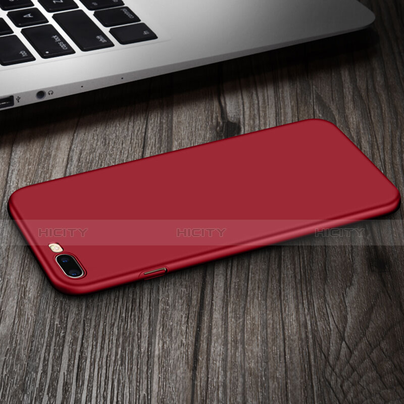 Custodia Plastica Rigida Opaca con Anello Supporto per Apple iPhone 7 Plus Rosso