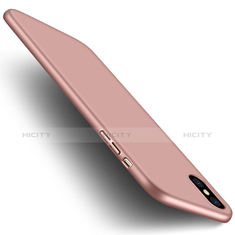 Custodia Plastica Rigida Opaca con Anello Supporto per Apple iPhone Xs Max Rosa