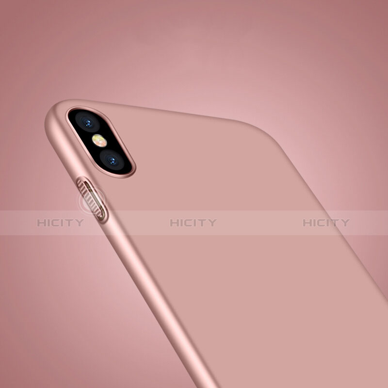 Custodia Plastica Rigida Opaca con Anello Supporto per Apple iPhone Xs Max Rosa