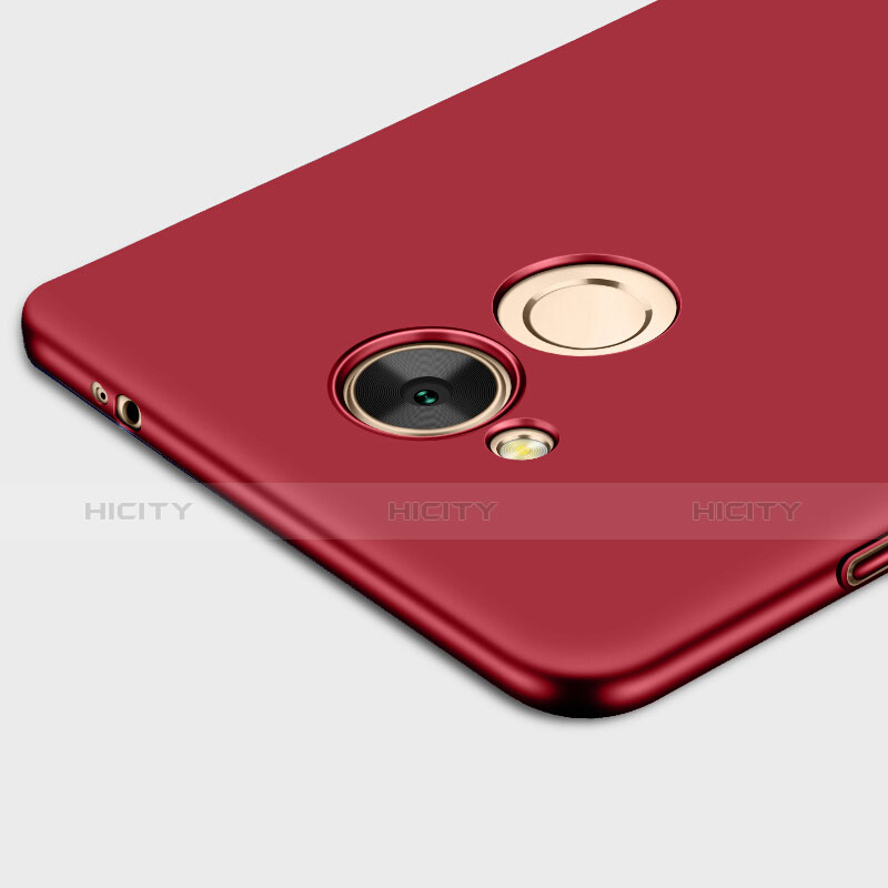 Custodia Plastica Rigida Opaca con Anello Supporto per Huawei Honor 6C Pro Rosso