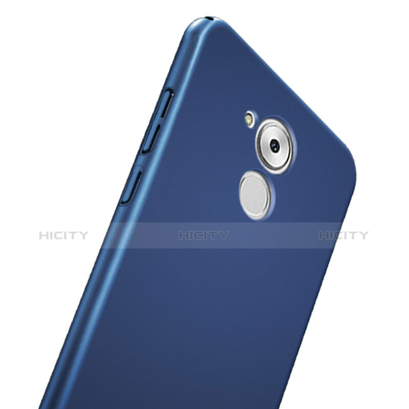 Custodia Plastica Rigida Opaca con Anello Supporto per Huawei Nova Smart Blu