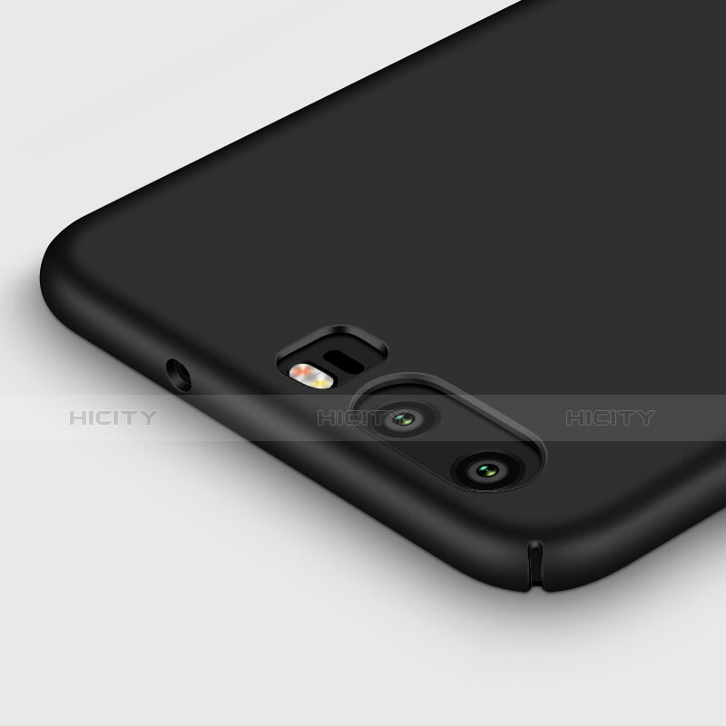 Custodia Plastica Rigida Opaca con Anello Supporto per Huawei P10 Nero