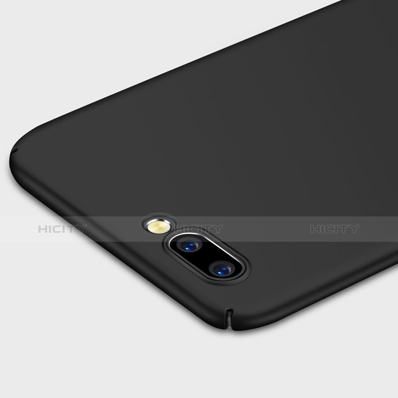 Custodia Plastica Rigida Opaca con Anello Supporto per OnePlus 5 Nero