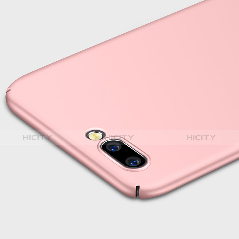 Custodia Plastica Rigida Opaca con Anello Supporto per OnePlus 5 Oro Rosa