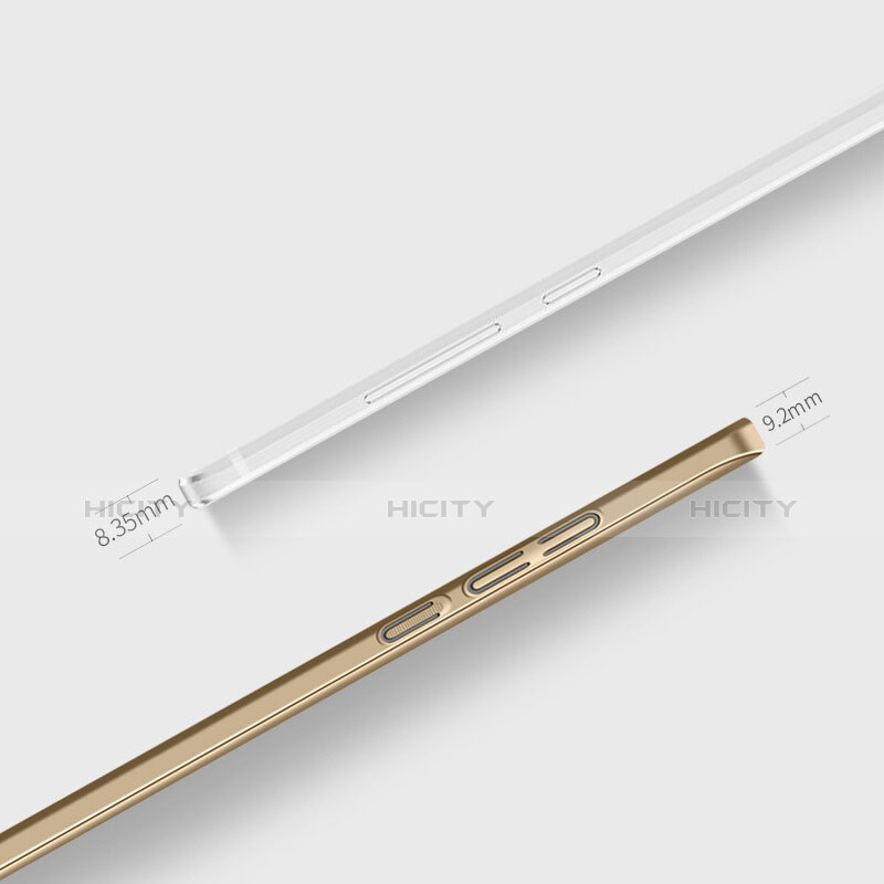Custodia Plastica Rigida Opaca con Anello Supporto per Xiaomi Redmi Note 4X High Edition Oro