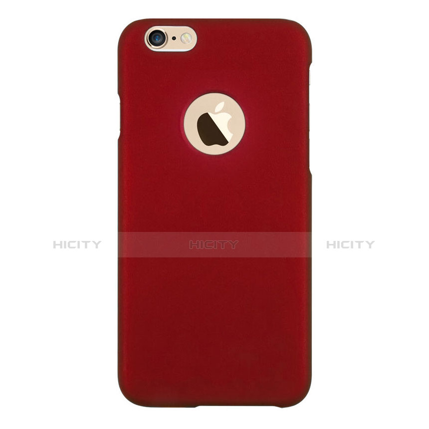 Custodia Plastica Rigida Opaca con Foro per Apple iPhone 6S Plus Rosso