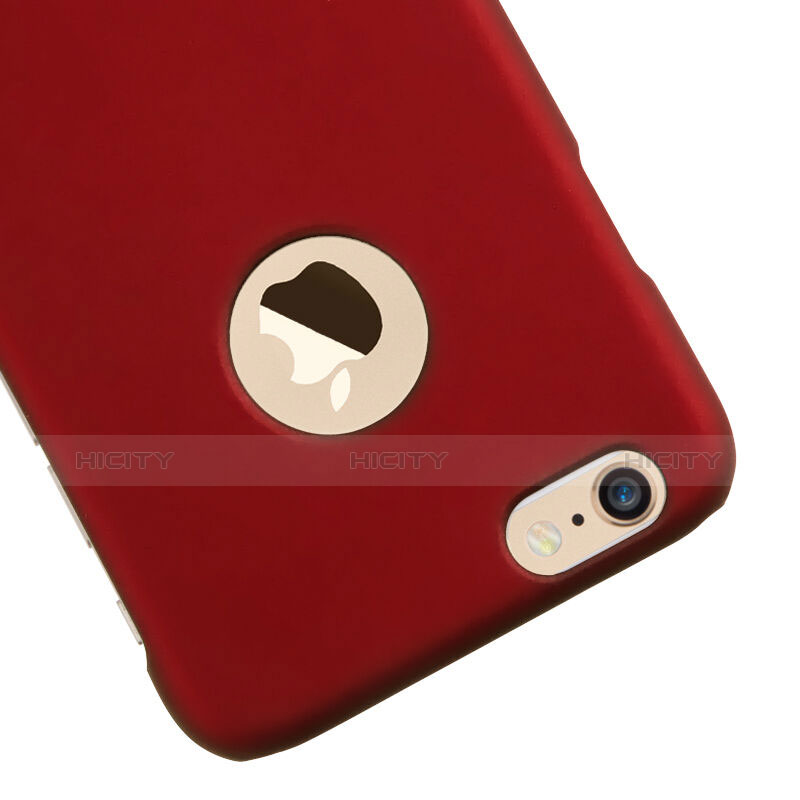 Custodia Plastica Rigida Opaca con Foro per Apple iPhone 6S Plus Rosso