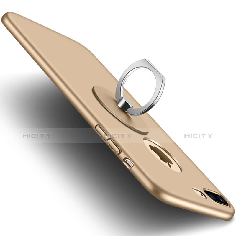Custodia Plastica Rigida Opaca con Foro per Apple iPhone 8 Plus Oro
