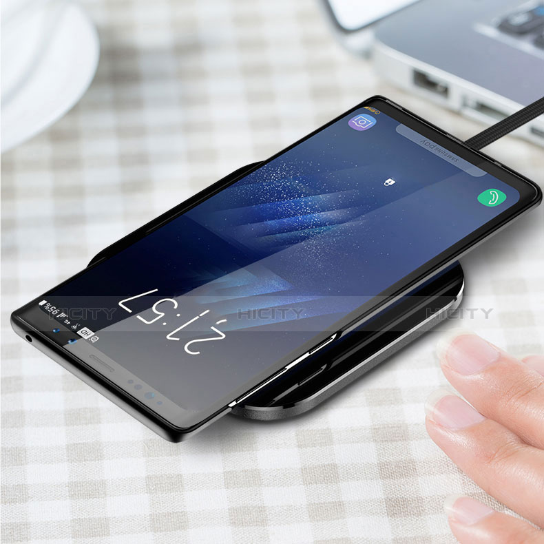 Custodia Plastica Rigida Opaca con Magnetico Anello Supporto per Samsung Galaxy Note 9 Nero