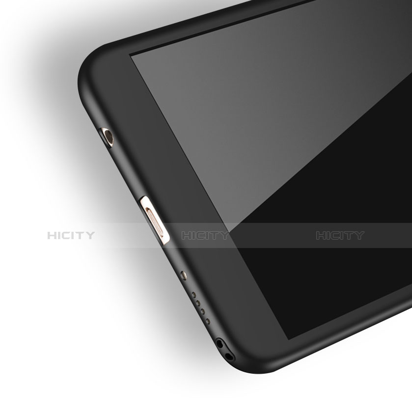 Custodia Plastica Rigida Opaca Fronte e Retro 360 Gradi per Huawei Honor 7X Nero