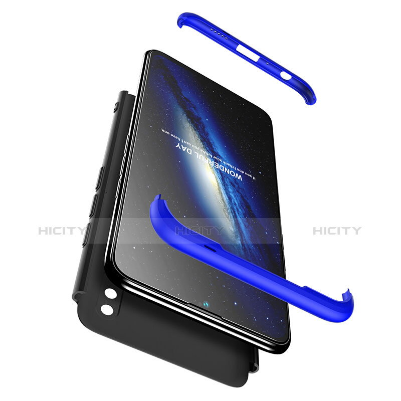Custodia Plastica Rigida Opaca Fronte e Retro 360 Gradi Q01 per Huawei Nova Lite 3 Blu e Nero