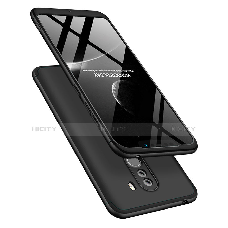 Custodia Plastica Rigida Opaca Fronte e Retro 360 Gradi Q02 per Xiaomi Pocophone F1 Nero