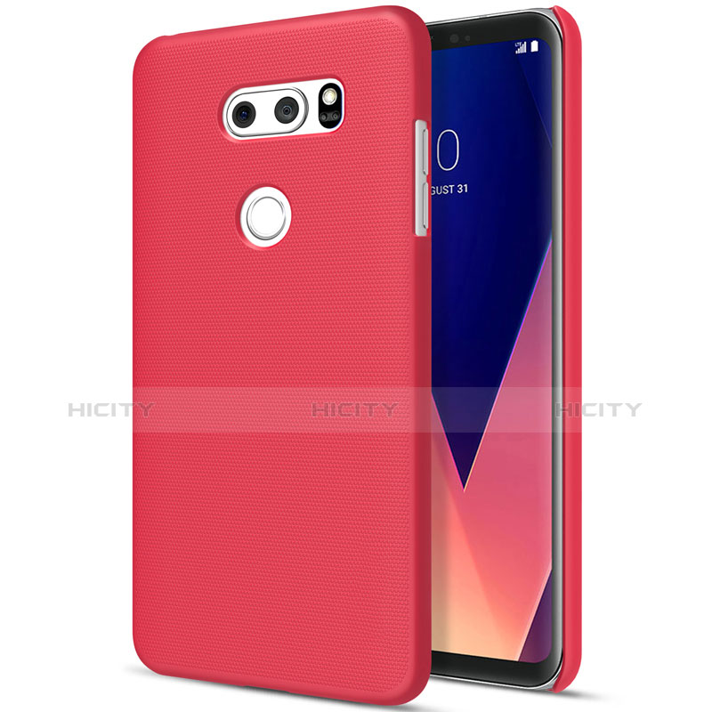 Custodia Plastica Rigida Opaca M01 per LG V30 Rosso