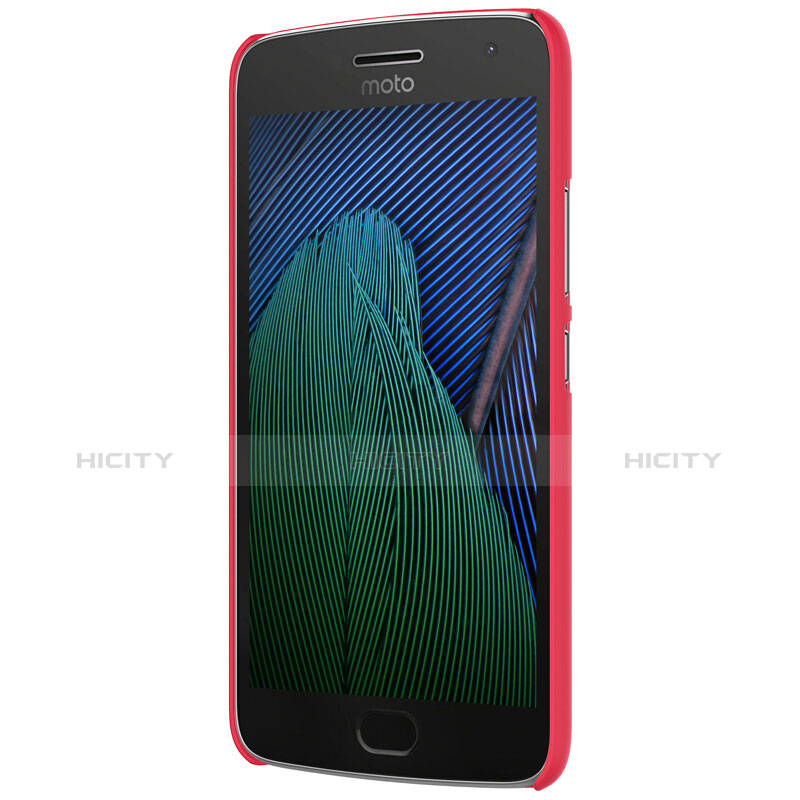 Custodia Plastica Rigida Opaca M01 per Motorola Moto G5 Plus Rosso