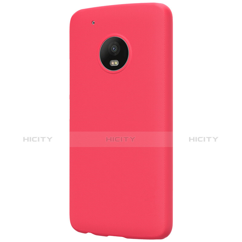 Custodia Plastica Rigida Opaca M01 per Motorola Moto G5 Plus Rosso