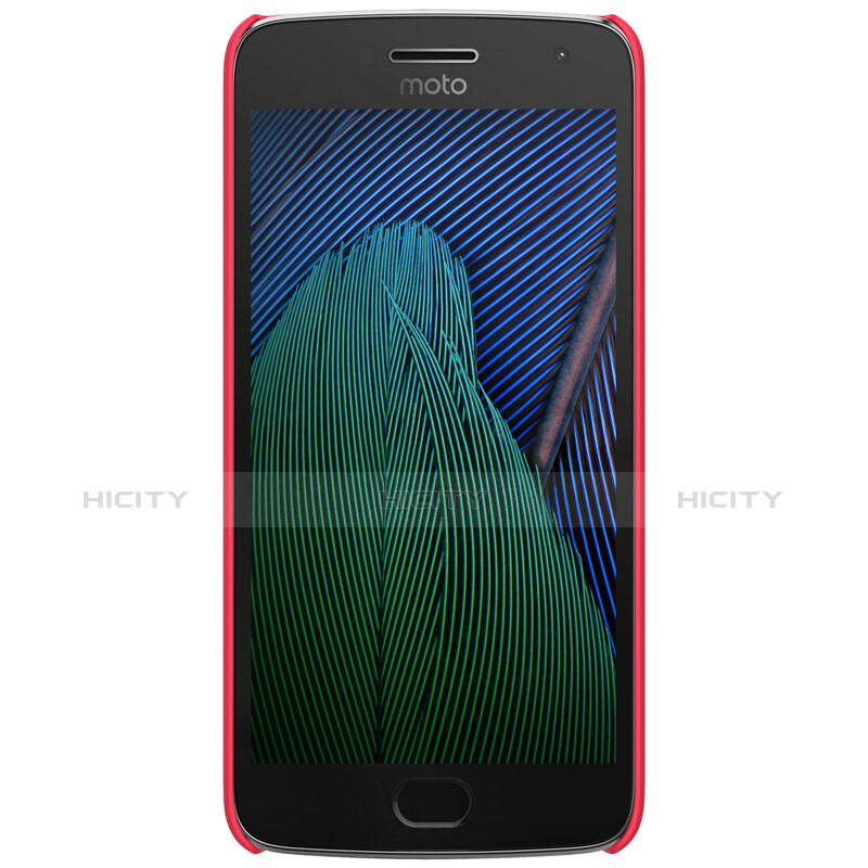 Custodia Plastica Rigida Opaca M01 per Motorola Moto G5 Plus Rosso