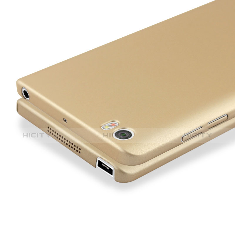 Custodia Plastica Rigida Opaca M01 per Xiaomi Mi Note Oro