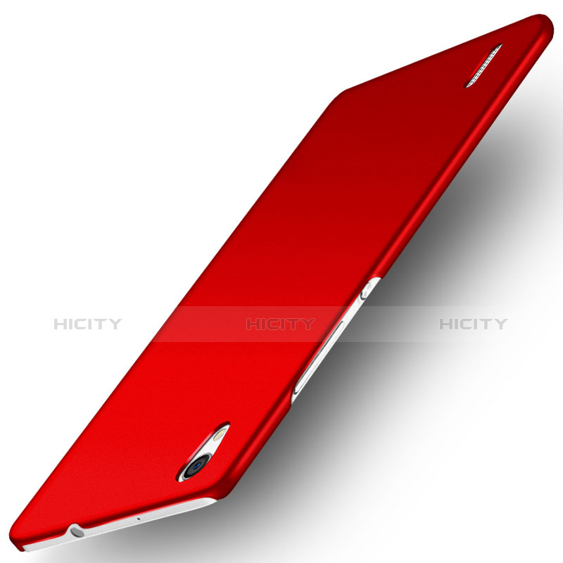 Custodia Plastica Rigida Opaca M02 per Huawei Ascend P7 Rosso