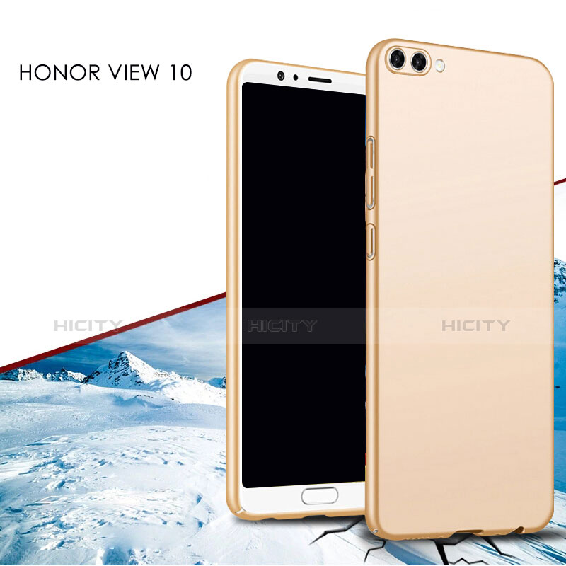 Custodia Plastica Rigida Opaca M02 per Huawei Honor View 10 Oro