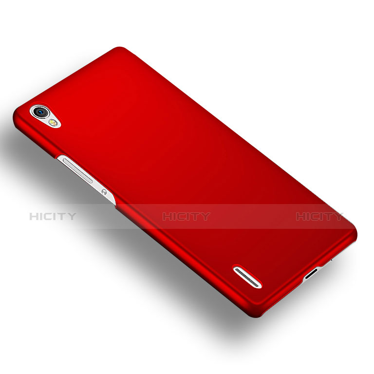 Custodia Plastica Rigida Opaca M02 per Huawei P7 Dual SIM Rosso