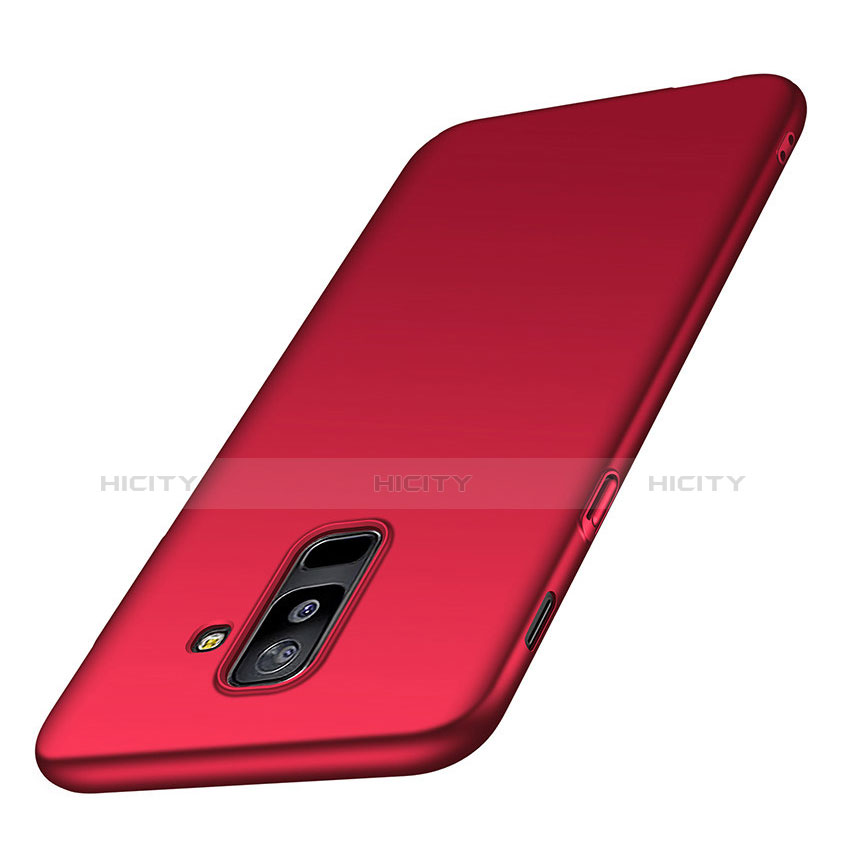 Custodia Plastica Rigida Opaca M02 per Samsung Galaxy A6 Plus Rosso