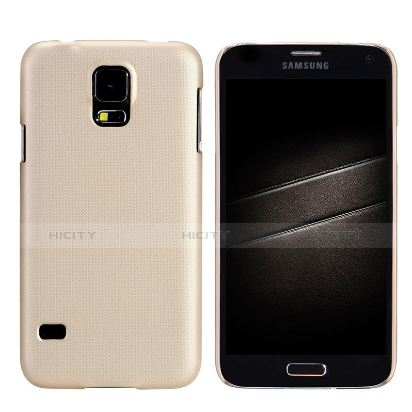 Custodia Plastica Rigida Opaca M02 per Samsung Galaxy S5 G900F G903F Oro