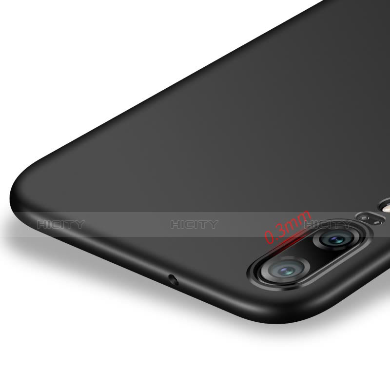 Custodia Plastica Rigida Opaca M03 per Huawei P20 Nero