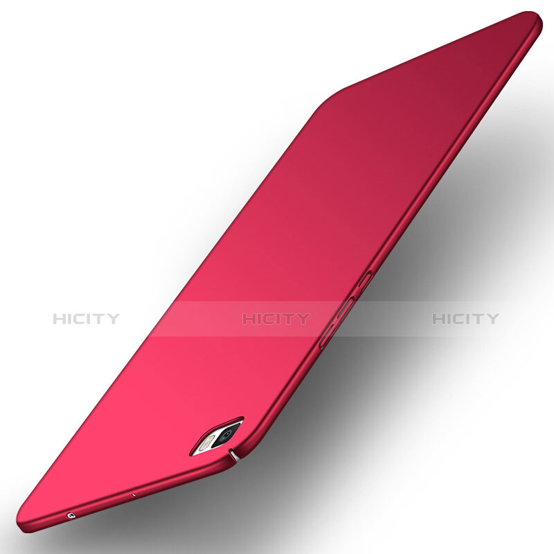 Custodia Plastica Rigida Opaca M03 per Huawei P8 Lite Rosso