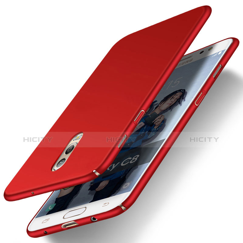 Custodia Plastica Rigida Opaca M03 per Samsung Galaxy C7 (2017) Rosso
