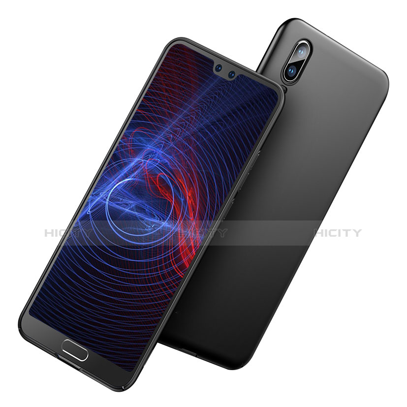 Custodia Plastica Rigida Opaca M04 per Huawei P20 Nero