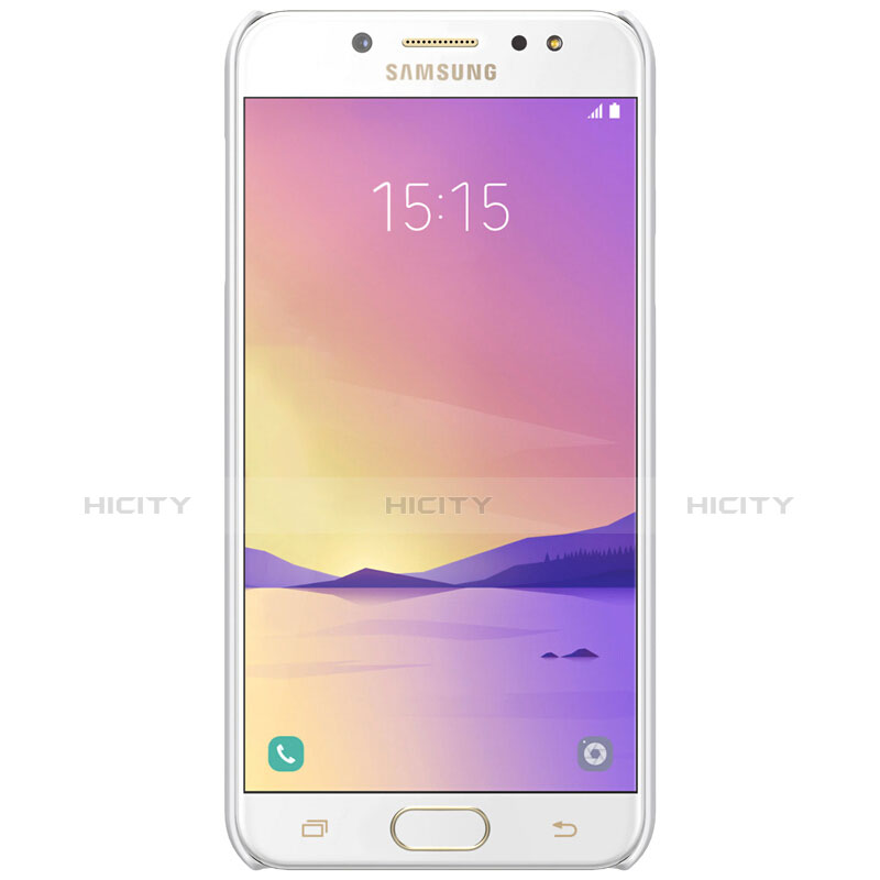 Custodia Plastica Rigida Opaca M04 per Samsung Galaxy C7 (2017) Bianco