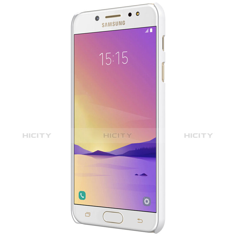 Custodia Plastica Rigida Opaca M04 per Samsung Galaxy C7 (2017) Bianco