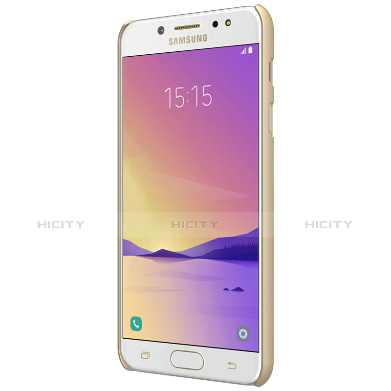 Custodia Plastica Rigida Opaca M04 per Samsung Galaxy C7 (2017) Oro