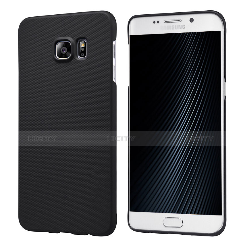 Custodia Plastica Rigida Opaca M04 per Samsung Galaxy S6 Edge+ Plus SM-G928F Nero