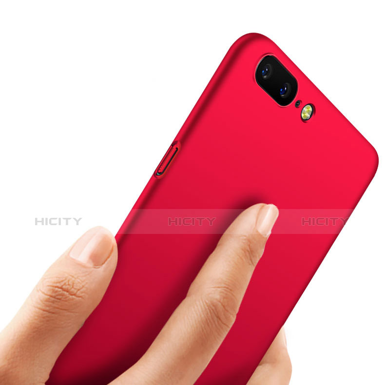 Custodia Plastica Rigida Opaca M05 per OnePlus 5 Rosso