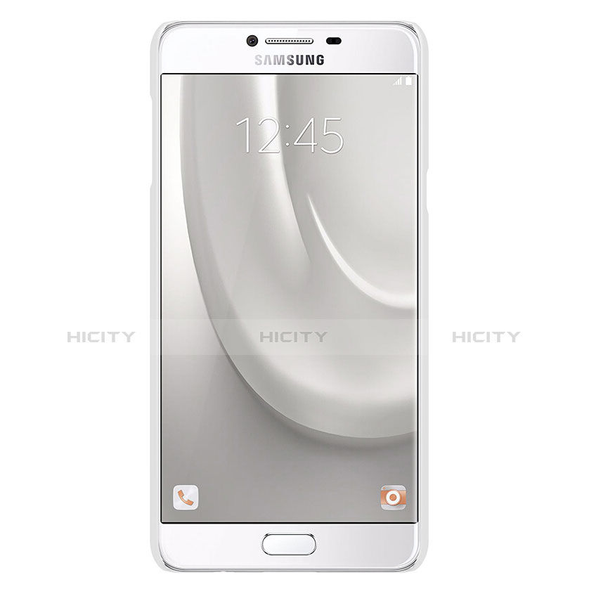 Custodia Plastica Rigida Opaca M08 per Samsung Galaxy C7 SM-C7000 Bianco
