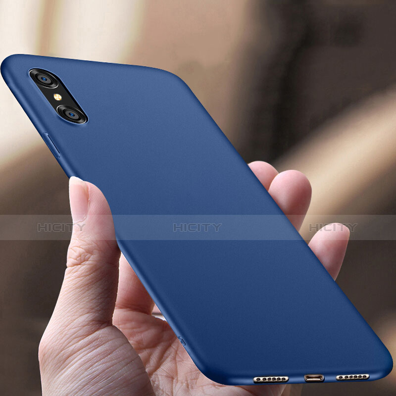 Custodia Plastica Rigida Opaca per Apple iPhone Xs Blu