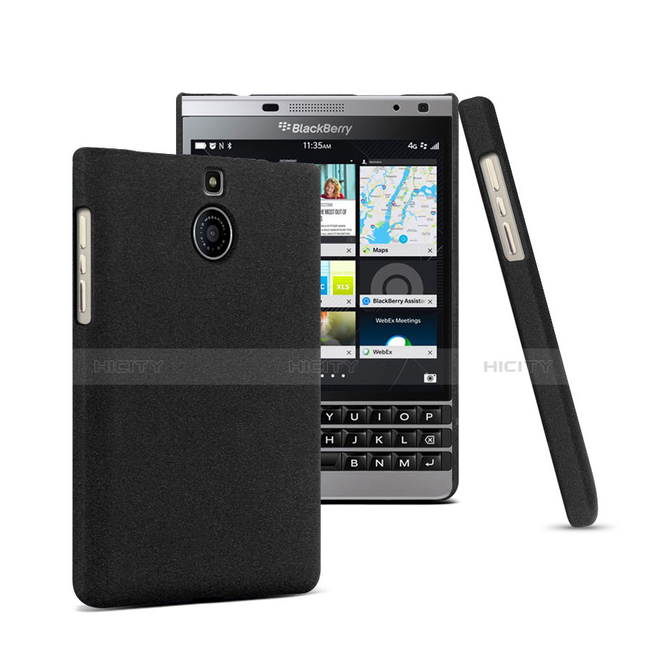 Custodia Plastica Rigida Opaca per Blackberry Passport Silver Edition Nero