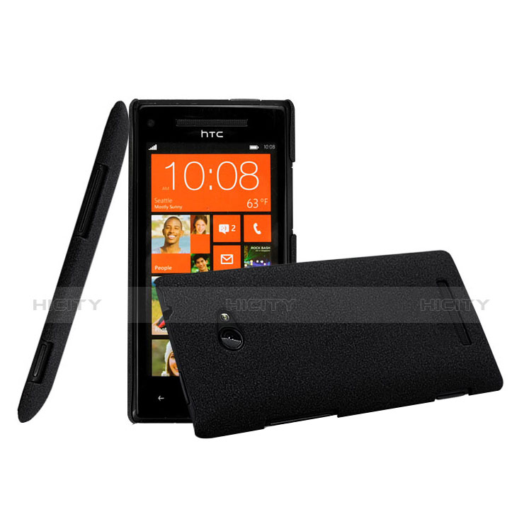 Custodia Plastica Rigida Opaca per HTC 8X Windows Phone Nero