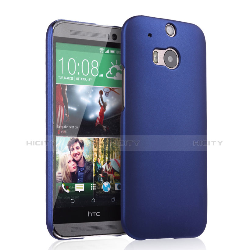 Custodia Plastica Rigida Opaca per HTC One M8 Blu