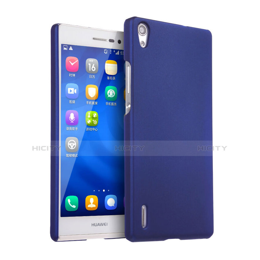 Custodia Plastica Rigida Opaca per Huawei Ascend P7 Blu