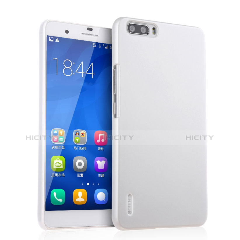 Custodia Plastica Rigida Opaca per Huawei Honor 6 Plus Bianco