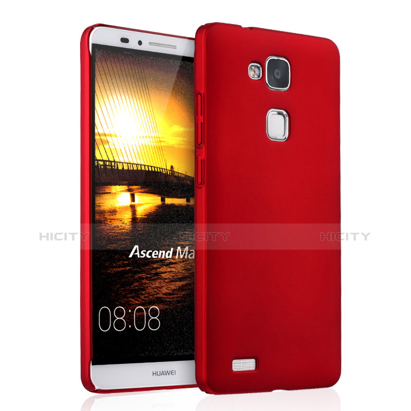 Custodia Plastica Rigida Opaca per Huawei Mate 7 Rosso
